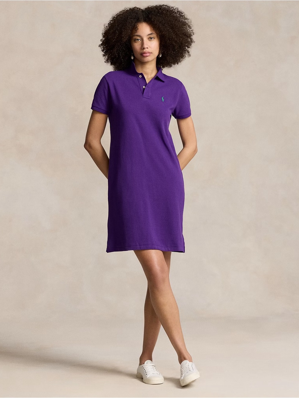 Ralph Lauren Sport Womens S Purple Polo Dress Cotton Pony Logo Preppy Golf - Picture 7 of 7